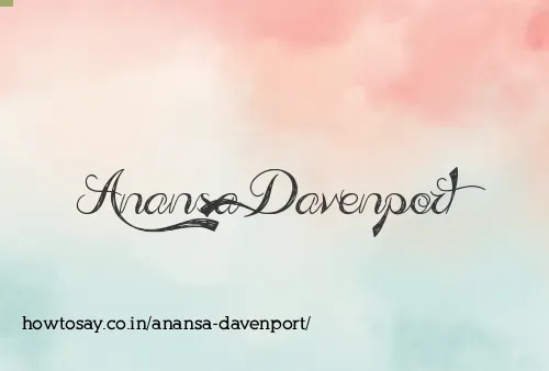 Anansa Davenport