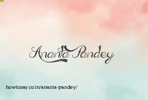Ananta Pandey