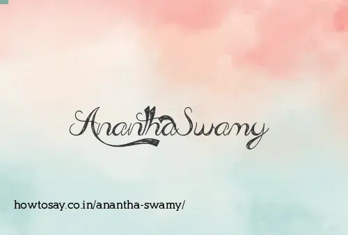 Anantha Swamy