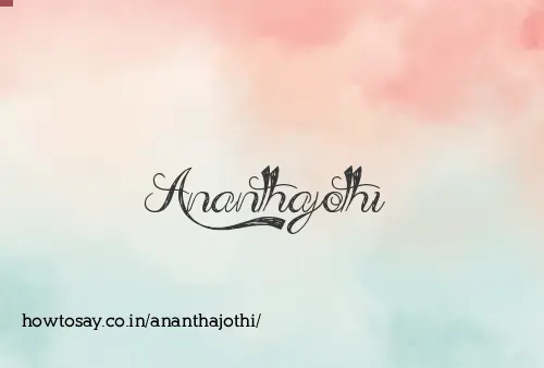 Ananthajothi