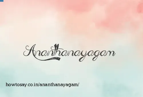 Ananthanayagam