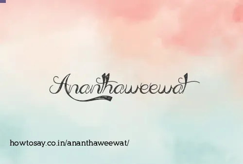Ananthaweewat
