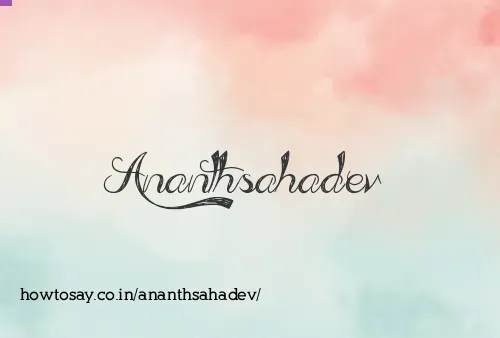 Ananthsahadev