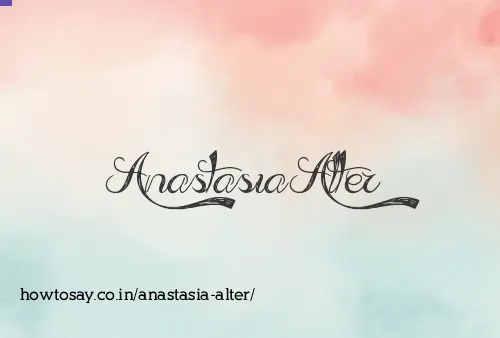 Anastasia Alter