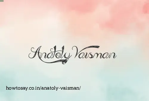Anatoly Vaisman