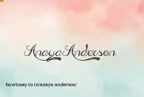 Anaya Anderson
