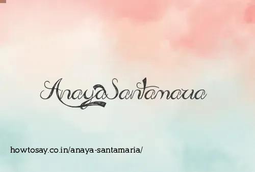 Anaya Santamaria