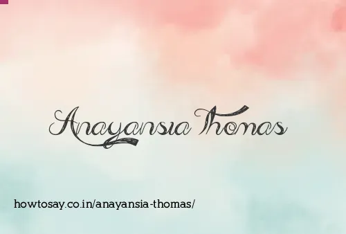 Anayansia Thomas