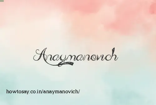 Anaymanovich