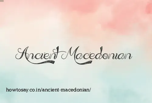 Ancient Macedonian
