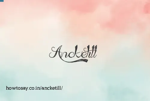 Ancketill
