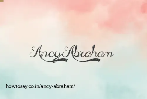 Ancy Abraham