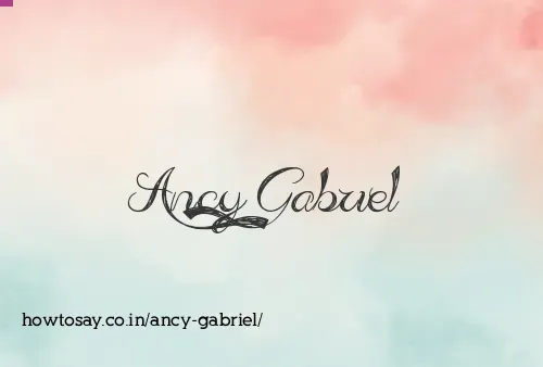 Ancy Gabriel
