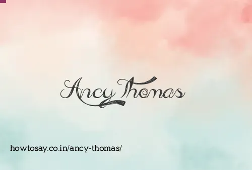 Ancy Thomas