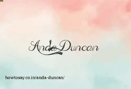 Anda Duncan