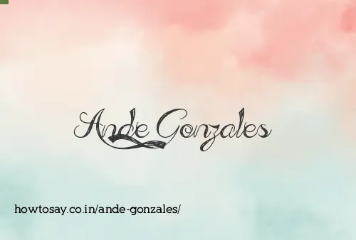 Ande Gonzales