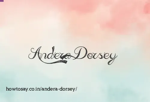 Andera Dorsey