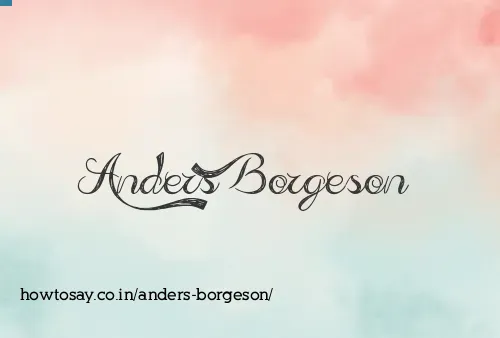 Anders Borgeson