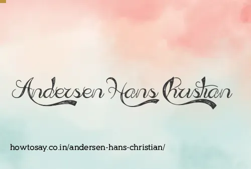 Andersen Hans Christian