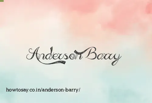Anderson Barry