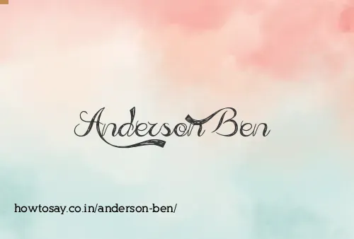 Anderson Ben