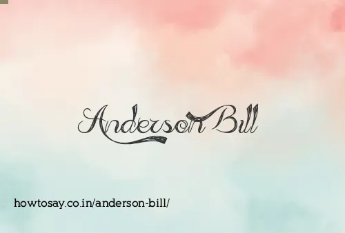 Anderson Bill