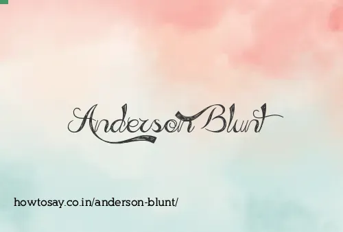 Anderson Blunt