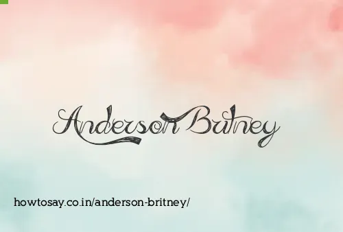 Anderson Britney