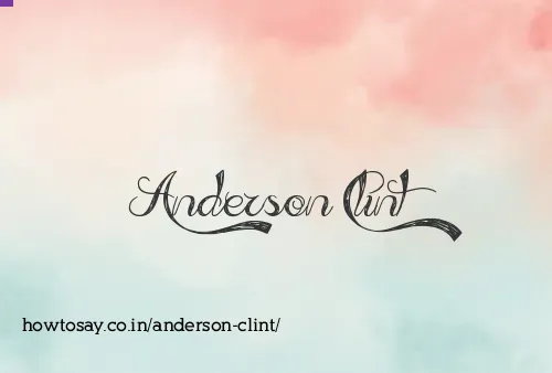 Anderson Clint