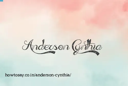 Anderson Cynthia