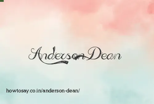 Anderson Dean
