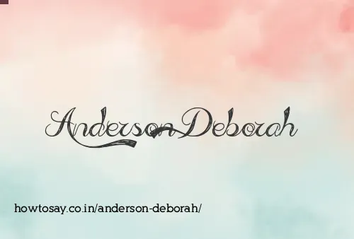 Anderson Deborah