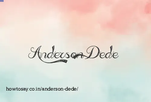Anderson Dede