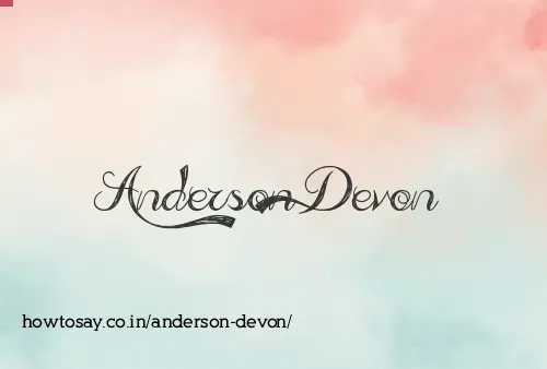 Anderson Devon