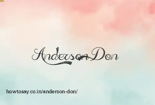 Anderson Don