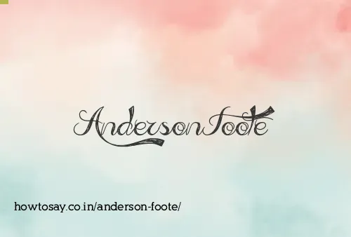 Anderson Foote