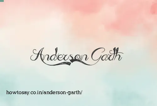 Anderson Garth