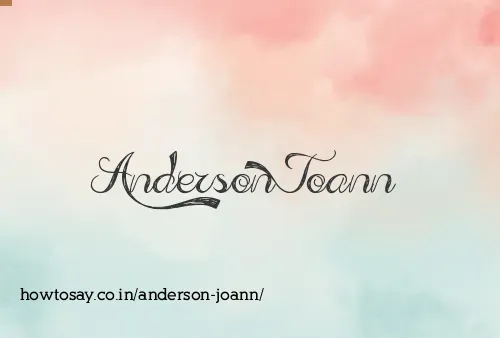 Anderson Joann