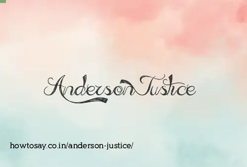 Anderson Justice