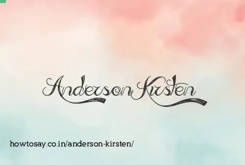 Anderson Kirsten