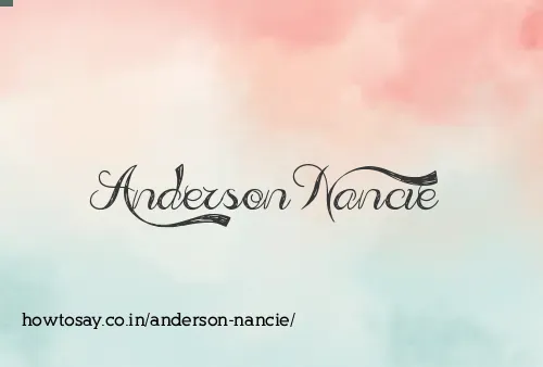 Anderson Nancie