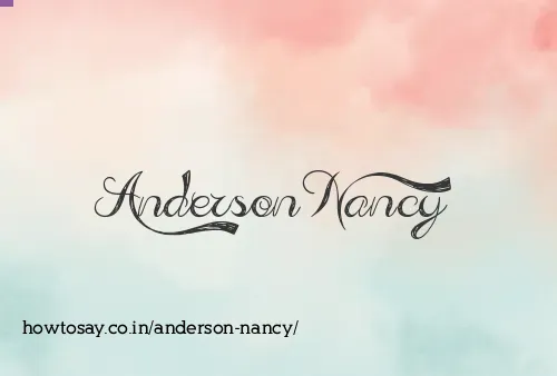 Anderson Nancy