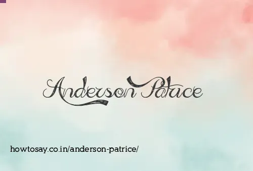 Anderson Patrice