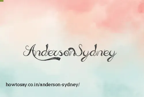 Anderson Sydney
