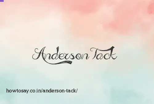 Anderson Tack