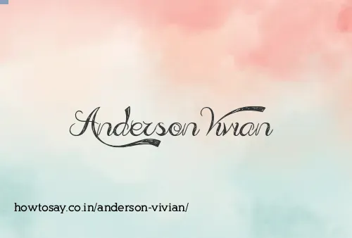 Anderson Vivian