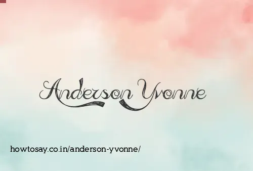 Anderson Yvonne