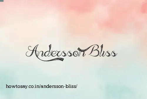 Andersson Bliss