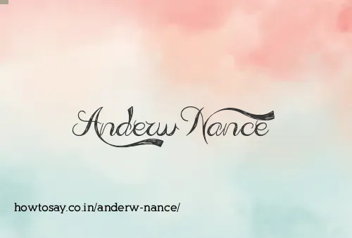Anderw Nance