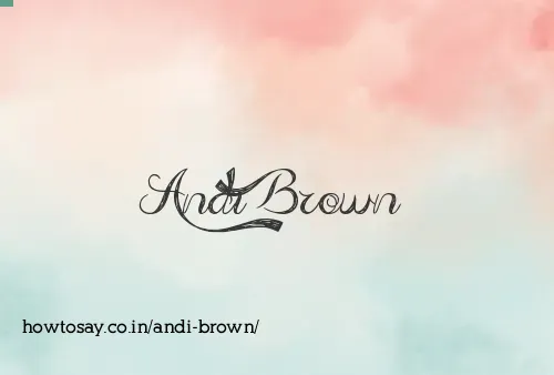 Andi Brown